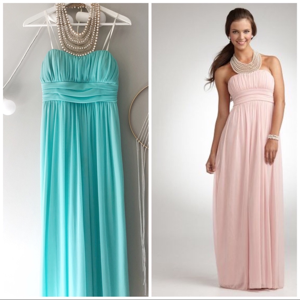 NWT Halter Mesh Gown